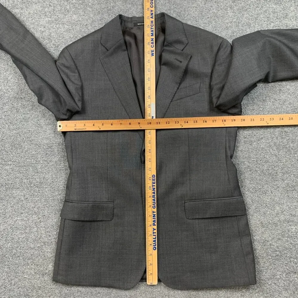 Emporio Armani Blazer Mens 48 Grey Wool G Line Single Breasted Suit Jacket